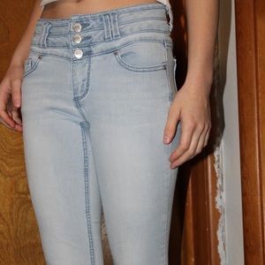 Blue Spice High waisted light blue skinny jeans